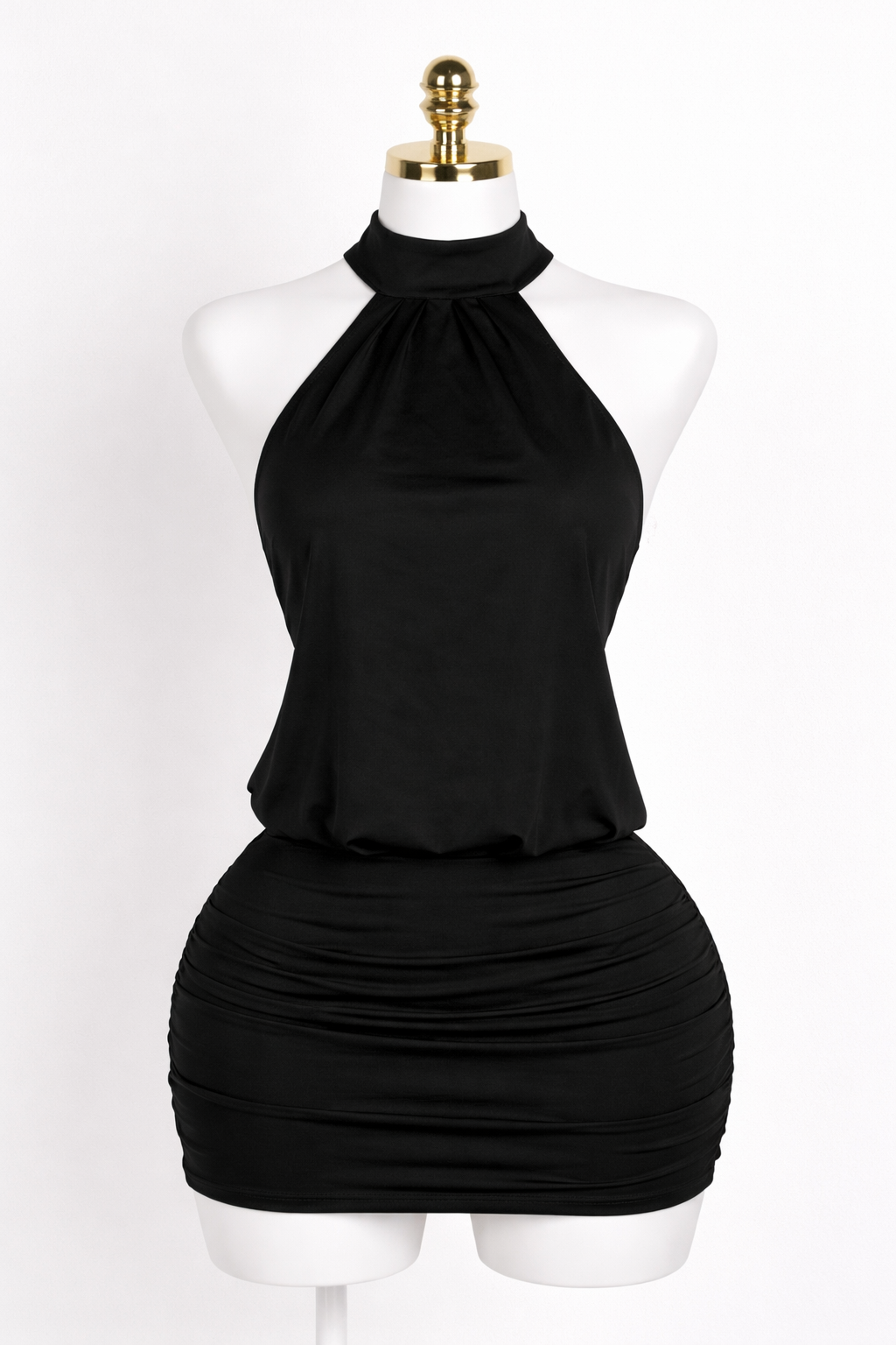 Elegant Halter Backout Dress