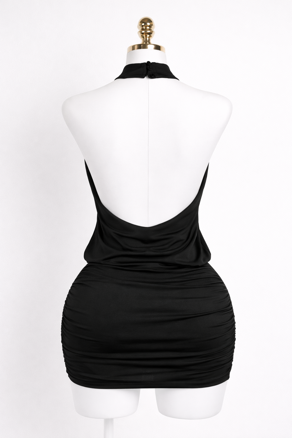 Elegant Halter Backout Dress